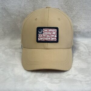 Tommy Bahama Golf Hat Mens Tan 6 Panel Adjustable SnapBack Cap NWT